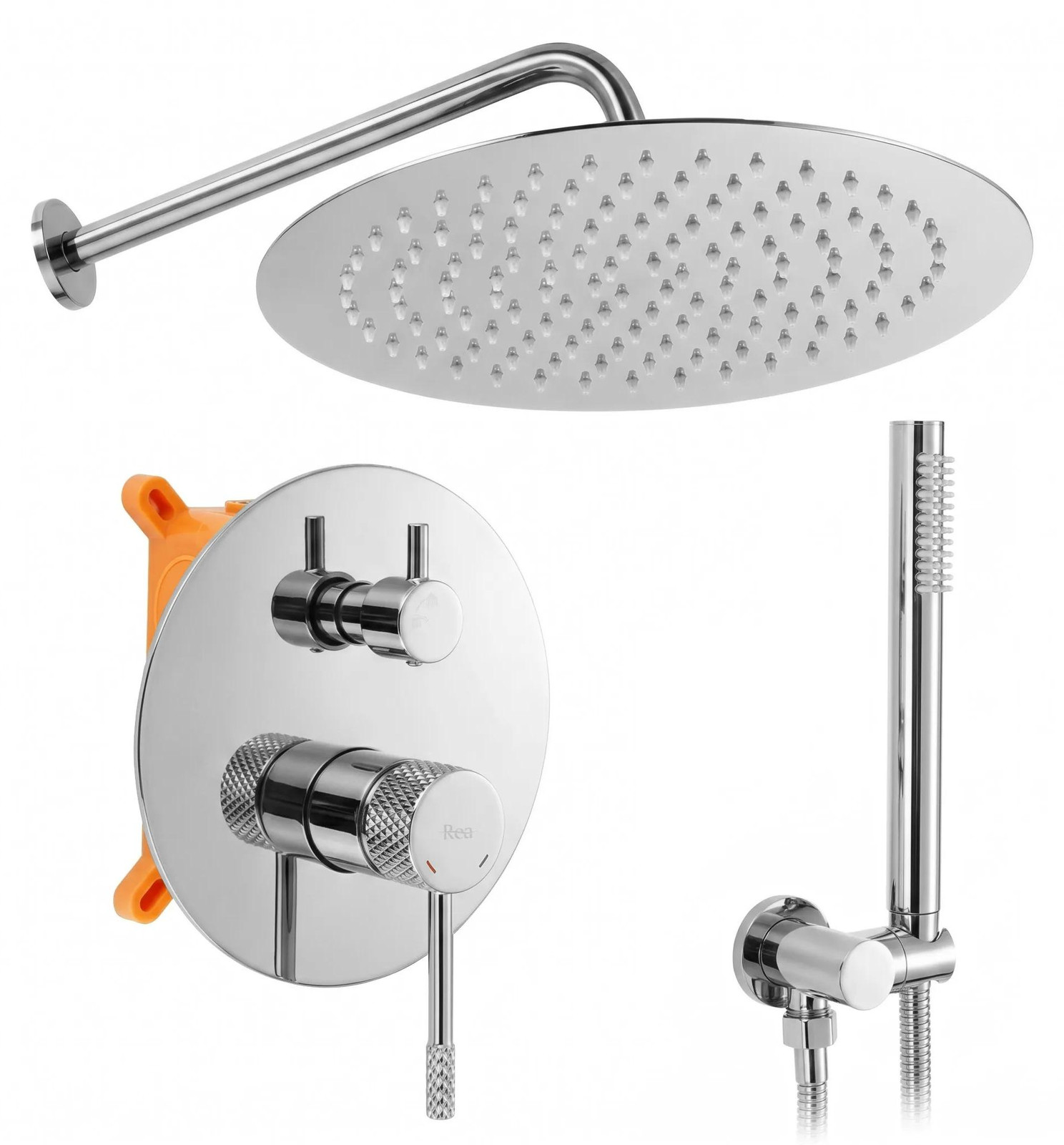 Rea Inbouw Regendoucheset Venti Chrome met Box