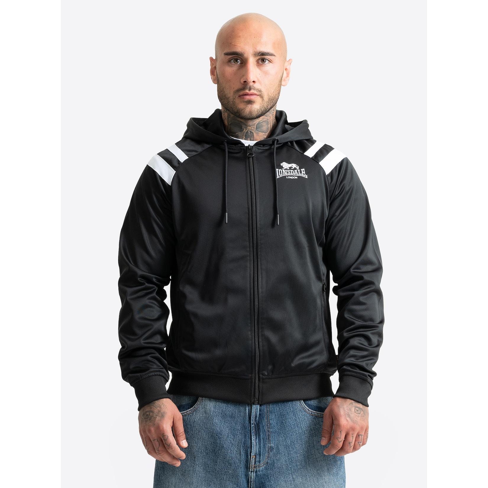 Lonsdale Herren Trainingsjacke mit Kapuze normale Passform GOLDERS