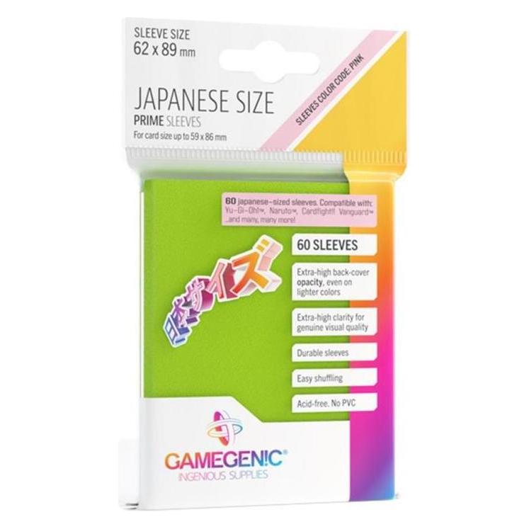 Gamegenic GGS10124ML - PRIME Hüllen in japanischer Grösse, limette (60 Hüllen) (GGS10124ML)
