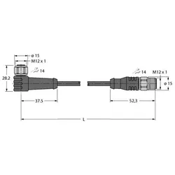 Turck Aktuator- u. Sensorleitung WKSV4.5T1RSSV4.5TTXL