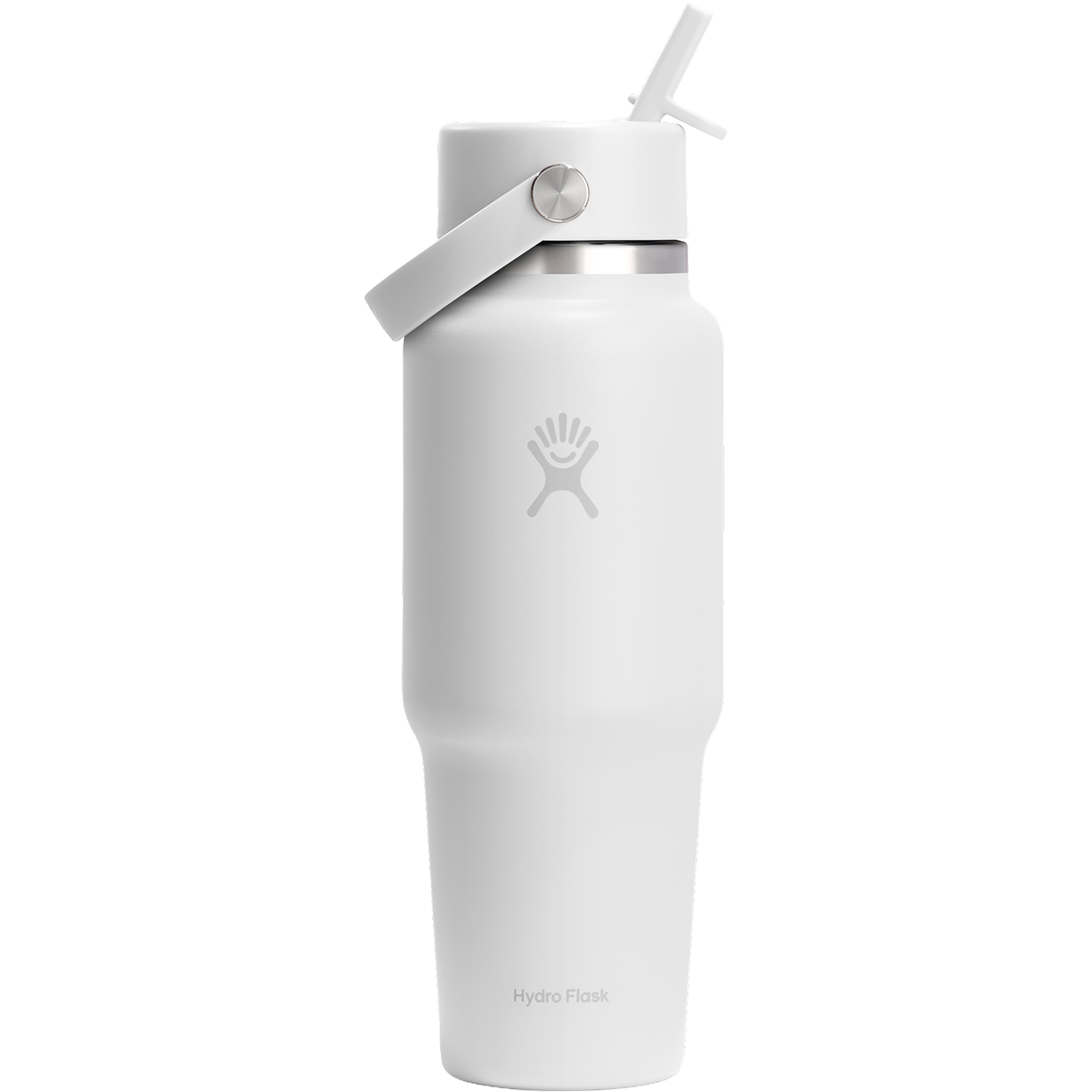 Hydro Flask 32oz Wide Flex Straw Travel Isolierflasche Isolierflaschen weiss Größe 0.946L Lifestyle | Reise