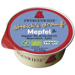 Zwergenwiese Bio Aufstrich Kleiner Streich's drauf Mepfel 50 g