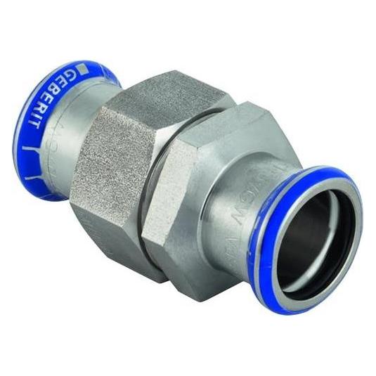 Geberit Mapress Edelstahl Verschraubung mit Überwurfmutter aus CrNi-Stahl (28 mm) (Rohrverschraubung) (35393)