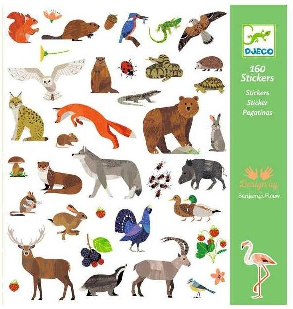 160 stickers Faune - Djeco