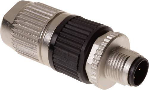 HARTING M12 Sensorsteckverbinder gerade Stift Schneidklemmanschluss (IDC-Kontakte), Polzahl 4-polig Kabelabgang gerade,