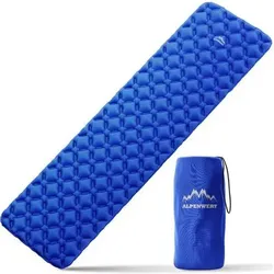 ALPENWERT Outdoor Isomatte, Größe 190L x 60B x 6D cm in Blau Blau