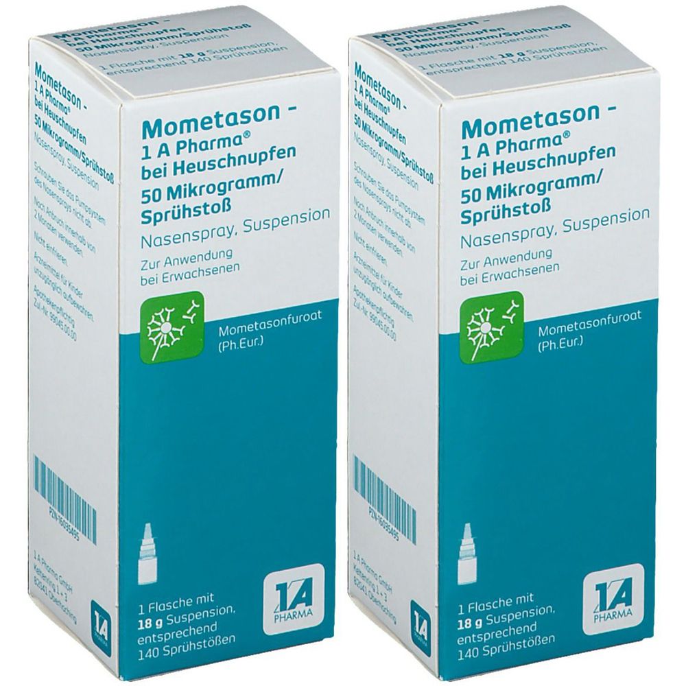 Mometa 1A BEI Heuschn 50 Doppelpack 2x18 g Nasenspray