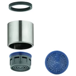Grohe Mousseur 48557 Innengewinde M 22 x 1 Durchflussklasse B supersteel, 48557DC0 48557DC0