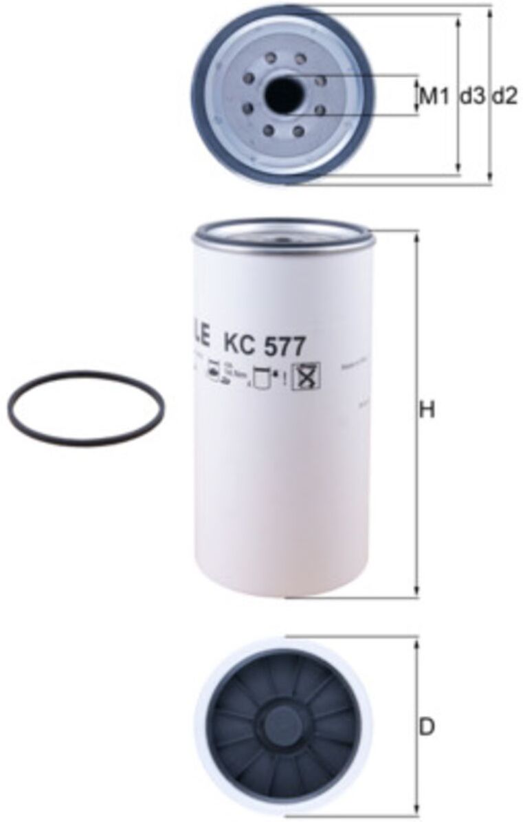 Kraftstofffilter MAHLE KC 577D