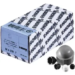 Abdeckkappe für M 6 SW10  schwarz - schwarz