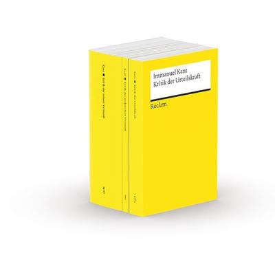 Die drei Kritiken: Kritik der praktischen Vernunft - Kritik der reinen Vernunft - Kritik der Urteilskraft, Taschenbuch von Immanuel Kant, Reclam,