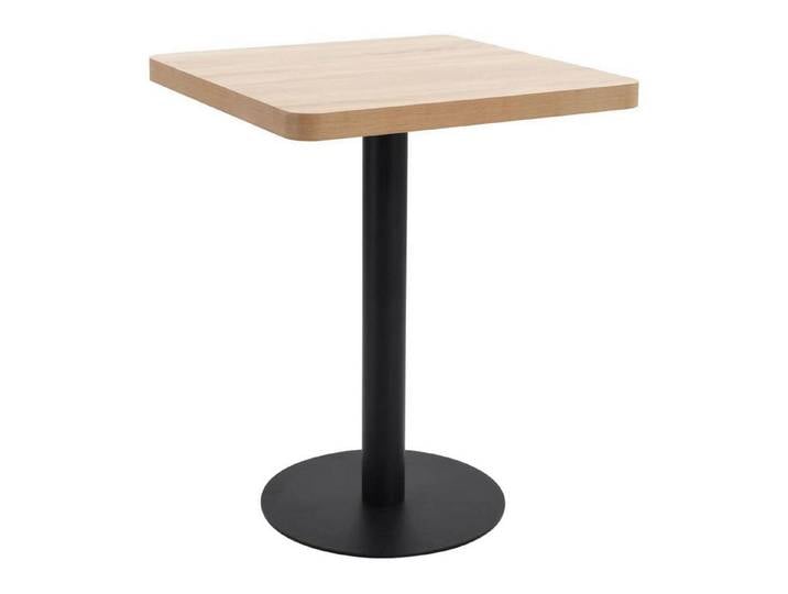 LuxusKollektion Bistrotisch Bistrotisch 60x60 cm Hellbraun/Schwarz MDF (1-St)