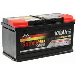 SPEED MAX Autobatterie +50% AGM 12V 100Ah 850A rechts 353x175x190 mm L5100AGMMAX