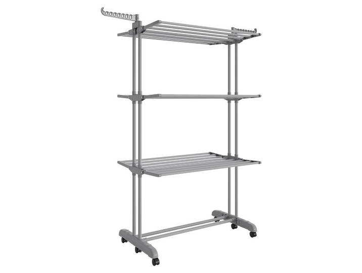 Wäschetrockner Metall/Kunststoff, Grau