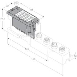 Turck Elektronikmodul BL67-4AO-V