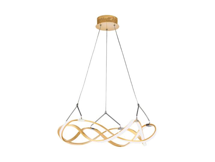 Dimmbare LED Design Pendellampe „Molly“, Ø 53 cm Roségold Schuller