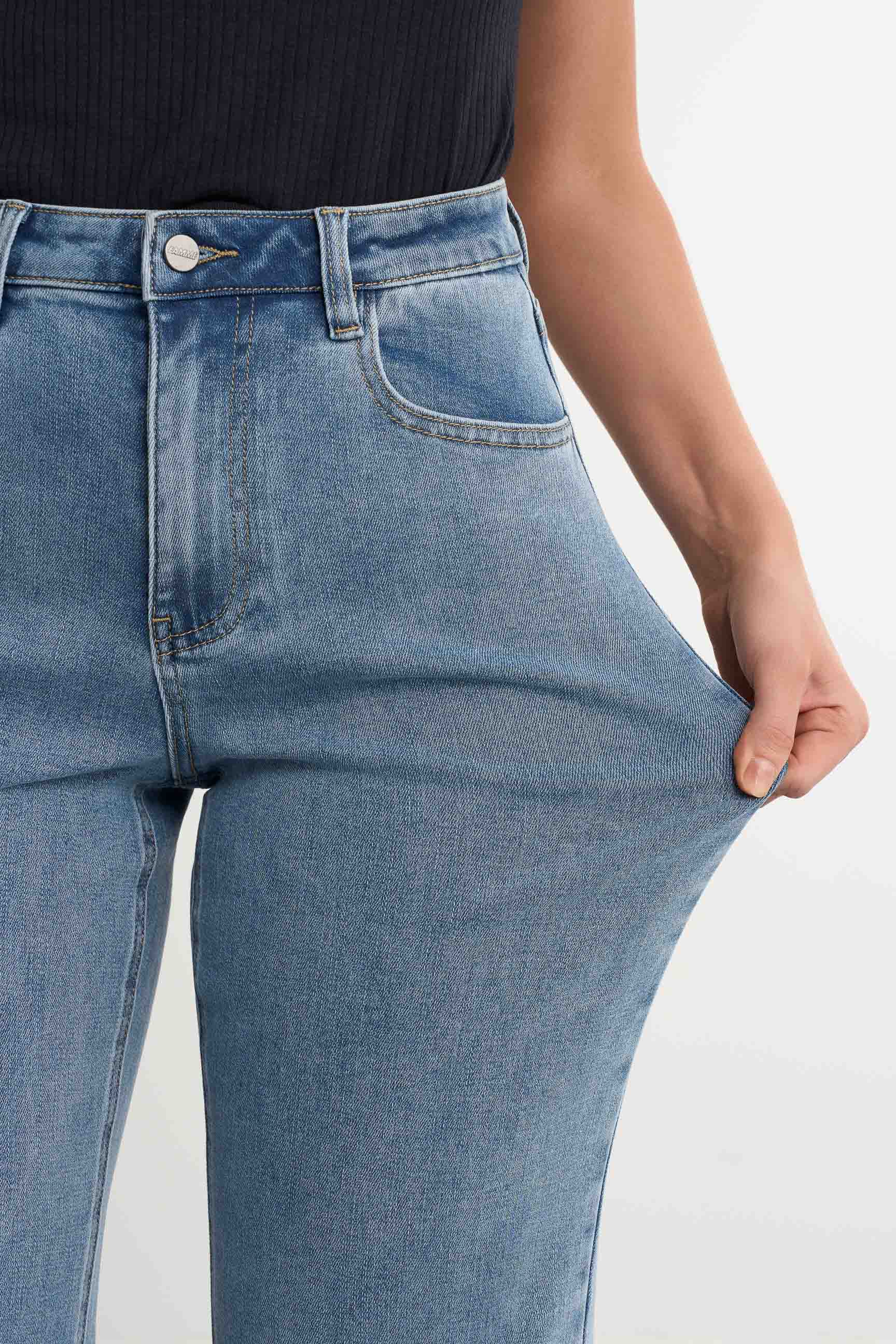 Famme Straight Jeans Grey XS