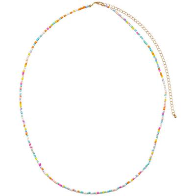 Bauchkette FIRETTI "Schmuck Geschenk Messing Körperschmuck", braun (messing, türkis, weiß, orange, gelb, lila, pink, apricot), Bauchketten, Damen, Messing, bunt, Made in Germany - mit Glasperlen
