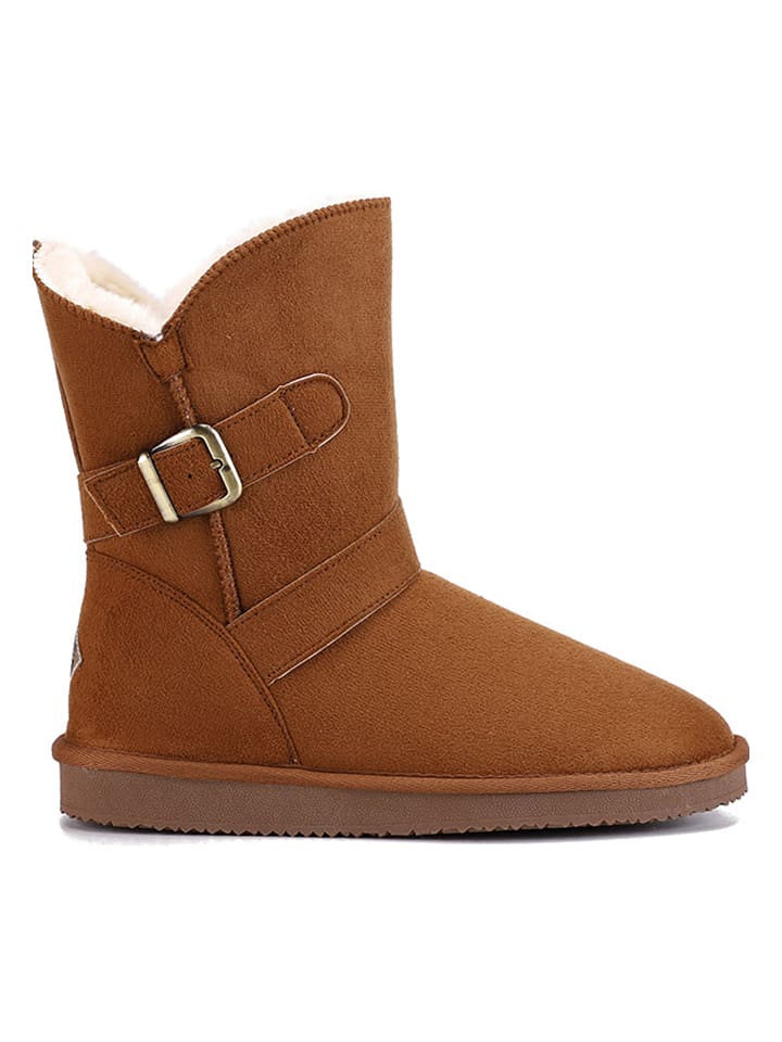 ISLAND BOOT Winterboots "Eveline" in Hellbraun - 36