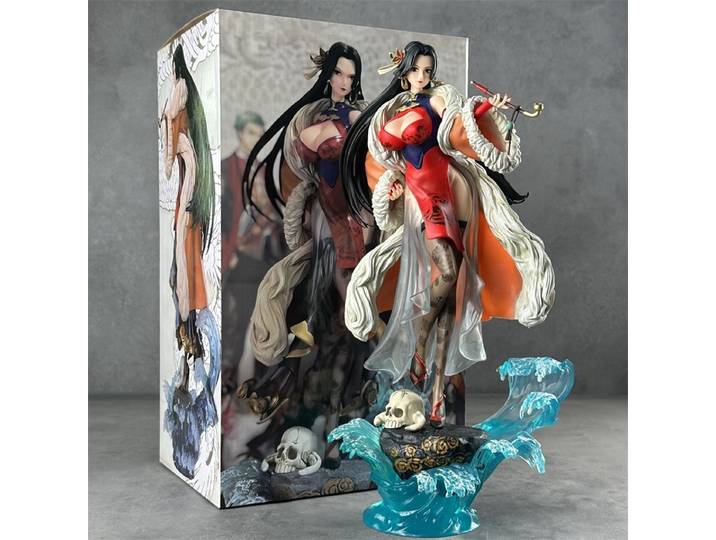 Figurine d'anime One Piece Boa Hancock, style chinois Cheongsam, modèle de collection en PVC, ornement de bureau, collection d'anime, décoration de la maison