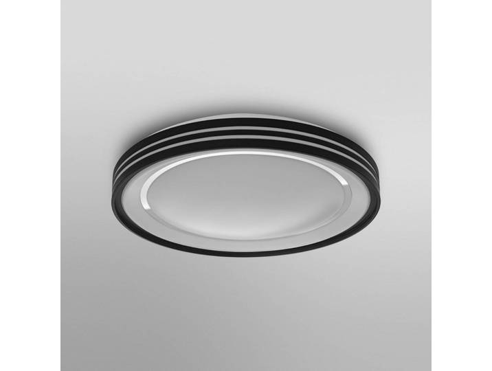 LEDVANCE SMART+ Smart Home Deckenleuchte Orbis Jarden, dimmbar, schwarz, für Flurbereich, Metall, Modern