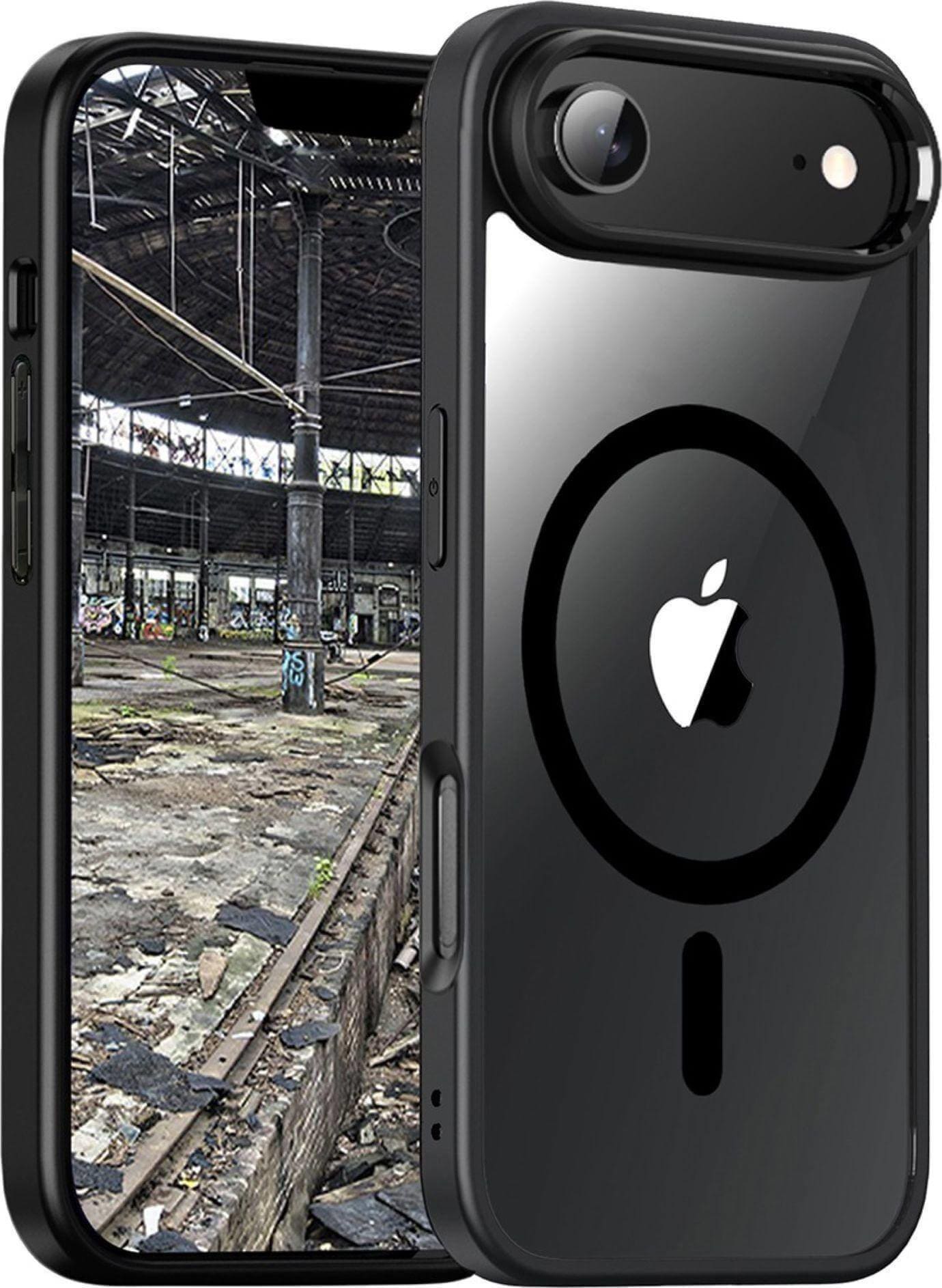 JT Berlin BackCase Pankow Hybrid MagSafe für iPhone 17 Air schwarz/transparent