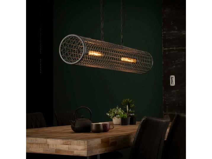 Liadomo Pendelleuchte Cascade, Loft-Flair, Metallgitter, Industr