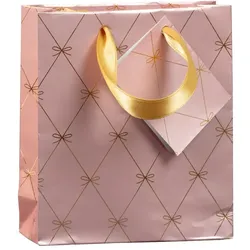 Clairefontaine 5x Kleine Geschenktasche, Primerose, 12x4,5x13,5 cm - Rosa 212908C