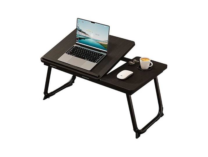 FRW0006 Table pliable pour ordinateur portable avec porte-gobelet pour lit et canapé table de lit et de petit déjeuner TABLE MURALE