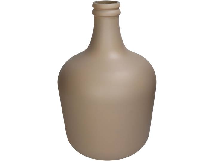 Vase Myko beige Glas D 27 H 42 cm