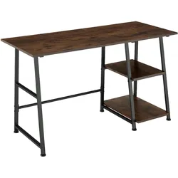 tectake Schreibtisch Paisley 120x50x73,5cm  Industrial Holz Dunkel, Rustikal