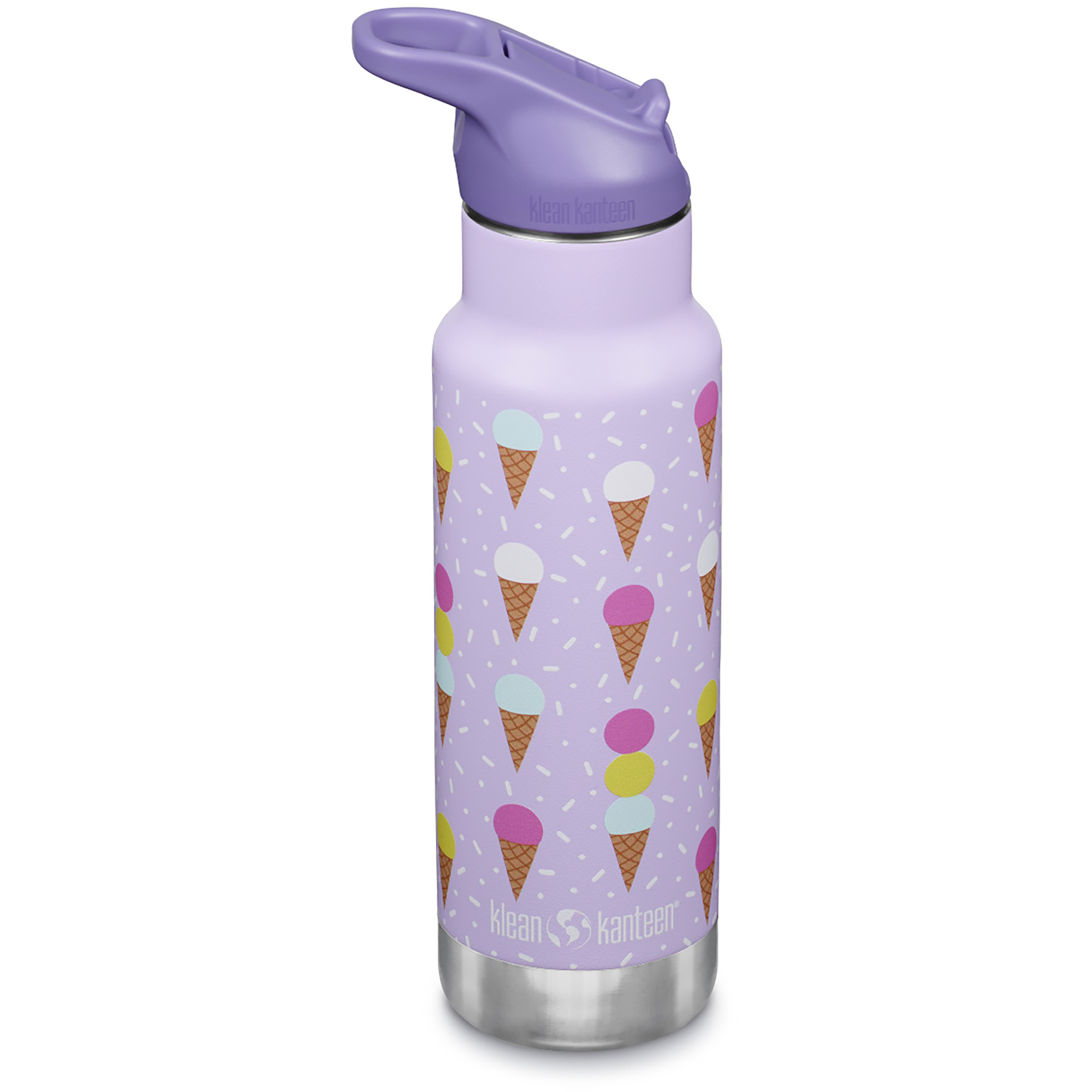 Klean Kanteen Classic Narrow VI Flip Sport Trinkflasche Kinder Trinkflaschen lila Größe 355ml