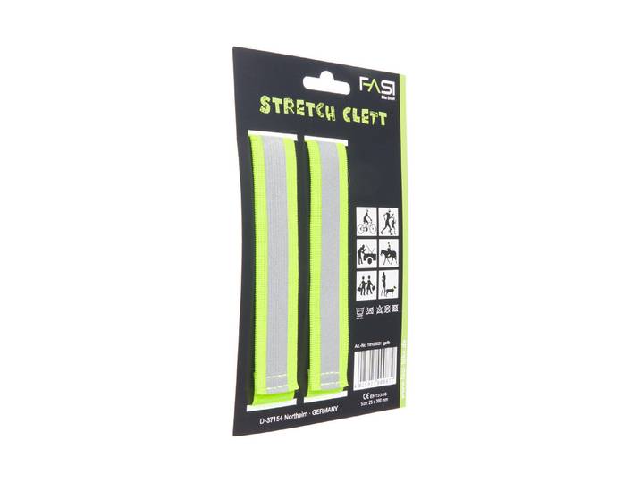 Fasi Stretch Clett Reflexarmband Gelb