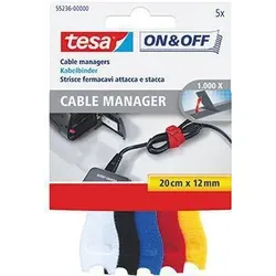 tesa Kabelbinder On & Off Cable Manager 55236-00000 5 St./Pack.