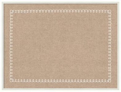 Kate and Laurel Pinboard White Scalloped Edge