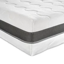 Sleepneo Matratze 140x200 H4 H3 - Höhe 18cm - 7 Zonen Kaltschaummatratze 140x200 mit Aloe Vera Doppeltuchbezug, OEKO-TEX 100 zertifiziert
