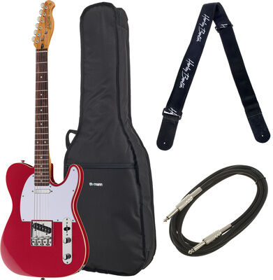 Harley Benton TE-62DB CAR Bundle Candy Apple Red Hochglanz