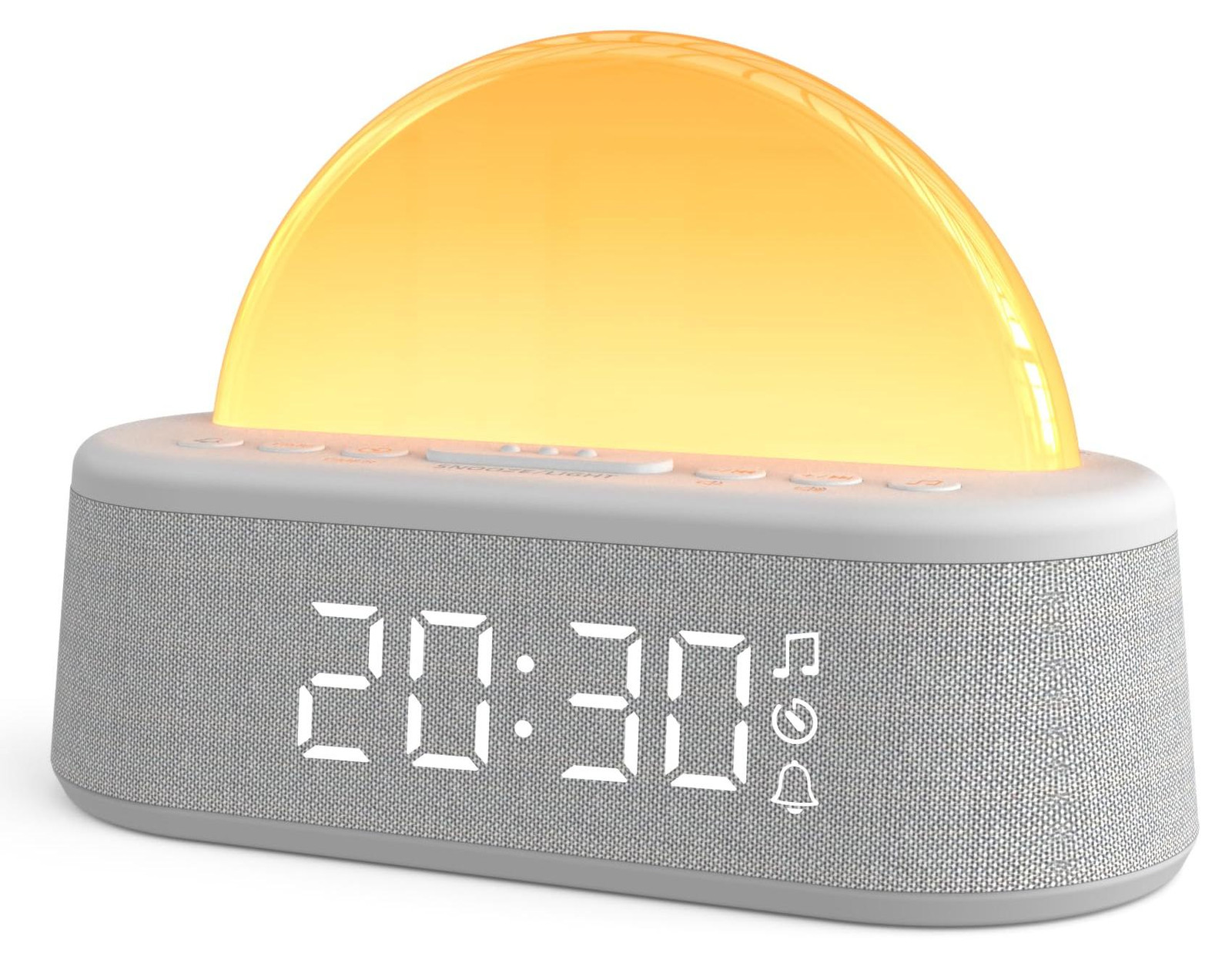 Dripio Lichtwekker met zonsopgangsimulatie, white noise functie en Bluetooth, wit