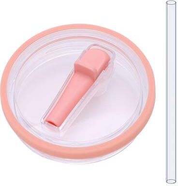 Quick Pick Pro Leakproof Flip Straw Lid For Stanley Tumbler Spill Proof Replacement Tumbler Cover pink