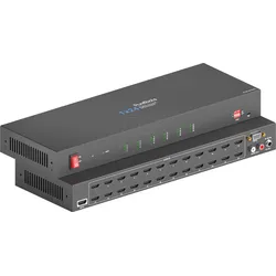 PT-SP-HD124DA - HDMI Splitter, 24 Port, 4K 60 Hz, Scaler, Audio De-Embedding