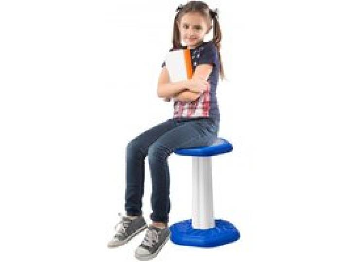 VEVOR Tabouret Oscillant avec Coussin en Éponge, Tabouret Dynamique Capacité de Charge 70 kg, Siège Ergonomique, pour Amélioration de la Concentration et de la Posture, pour Écoles Bureau, Bleu