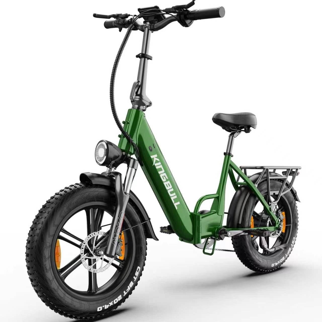 Klappbares 20 Zoll Fatbike E-Bike mit abnehmbarem Akku und bis zu 100 km Reichweite, 250W Motor, Shimano 7-Gang-Schaltung, 20×4.0" Fatbike-Reifen