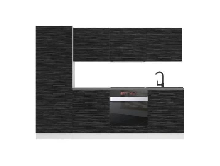 Cuisine Complète - B BELINI GROUP - SANDY - Ébène Royal - 240 cm - Design Contemporain