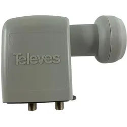 Televes Speisesystem Twin 40mm SP 42 EN (Twin LNB, 40mm), LNB, Grau