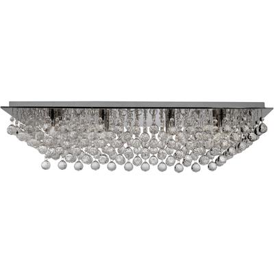 SEARCHLIGHT Deckenleuchte "Kristall-Leuchte Hanna, 8-flammig", silber (chrom), 8, H: 20cm, 1 Stk., Leuchten, Glamourös, Deckenleuchte