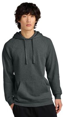 District DT7800 Cloud Fleece Hoodie in Heathered Charcoal size Small   Cotton/Spandex Blend