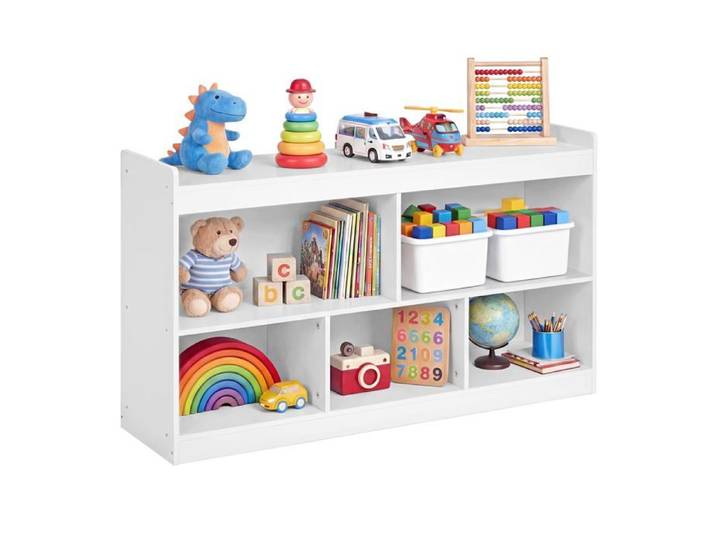 Étagère à s pour s Meuble de Rangement Erit 5 Compartiments Ouverts pour Chambre d' PETIT MEUBLE DE RANGEMENT