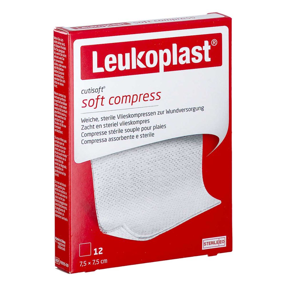 BSN medical GmbH Leukoplast Cutisoft Vlieskompr.7,5x7,5 cm steril 14220099