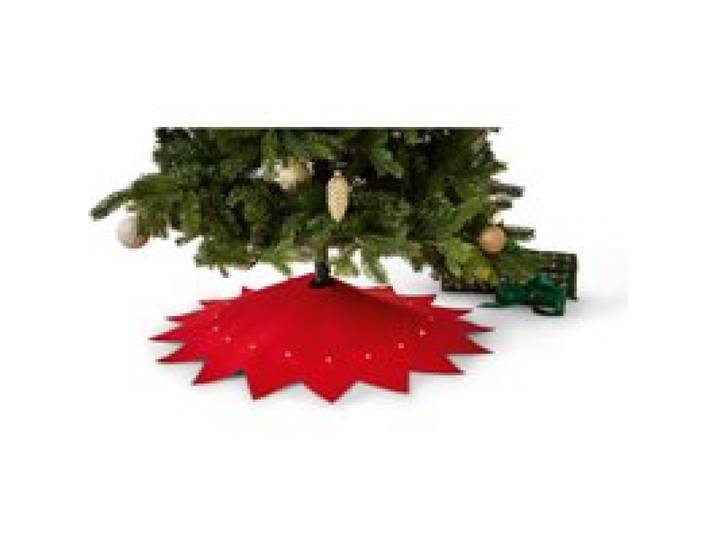LIVARNO® Couvre-pied de sapin de Noël LED, Ø 100 cm. (étoile à 5 branches, rouge)