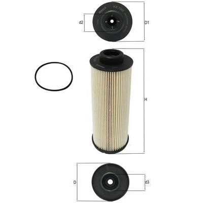 MAHLE Kraftstofffilter KX 73/2D für MAN